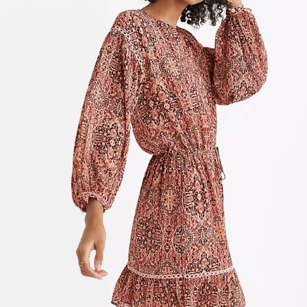 Bohemian Floral Print Dress